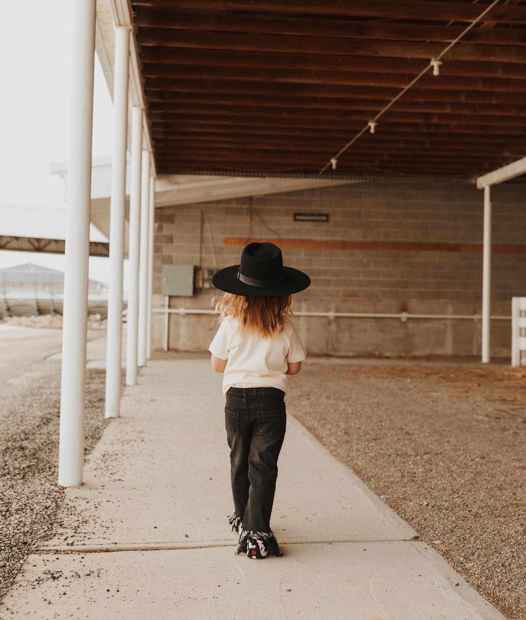 BLACK TASSEL DENIM JEANS