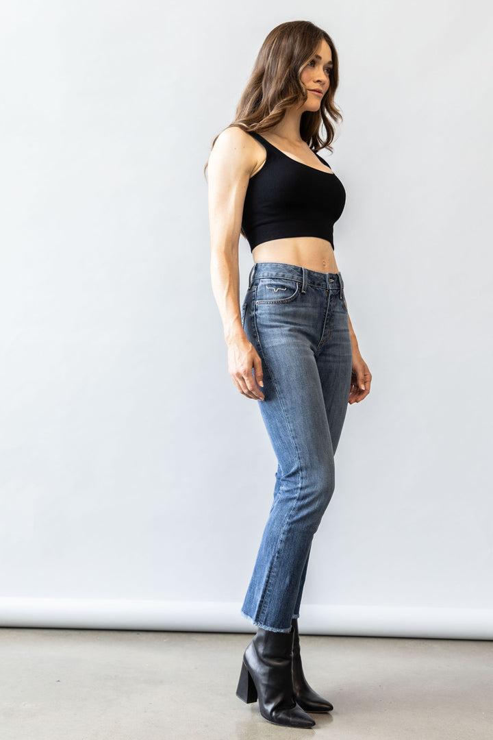 Women's Kimes Monica Cropped Jeans - Mid Wash