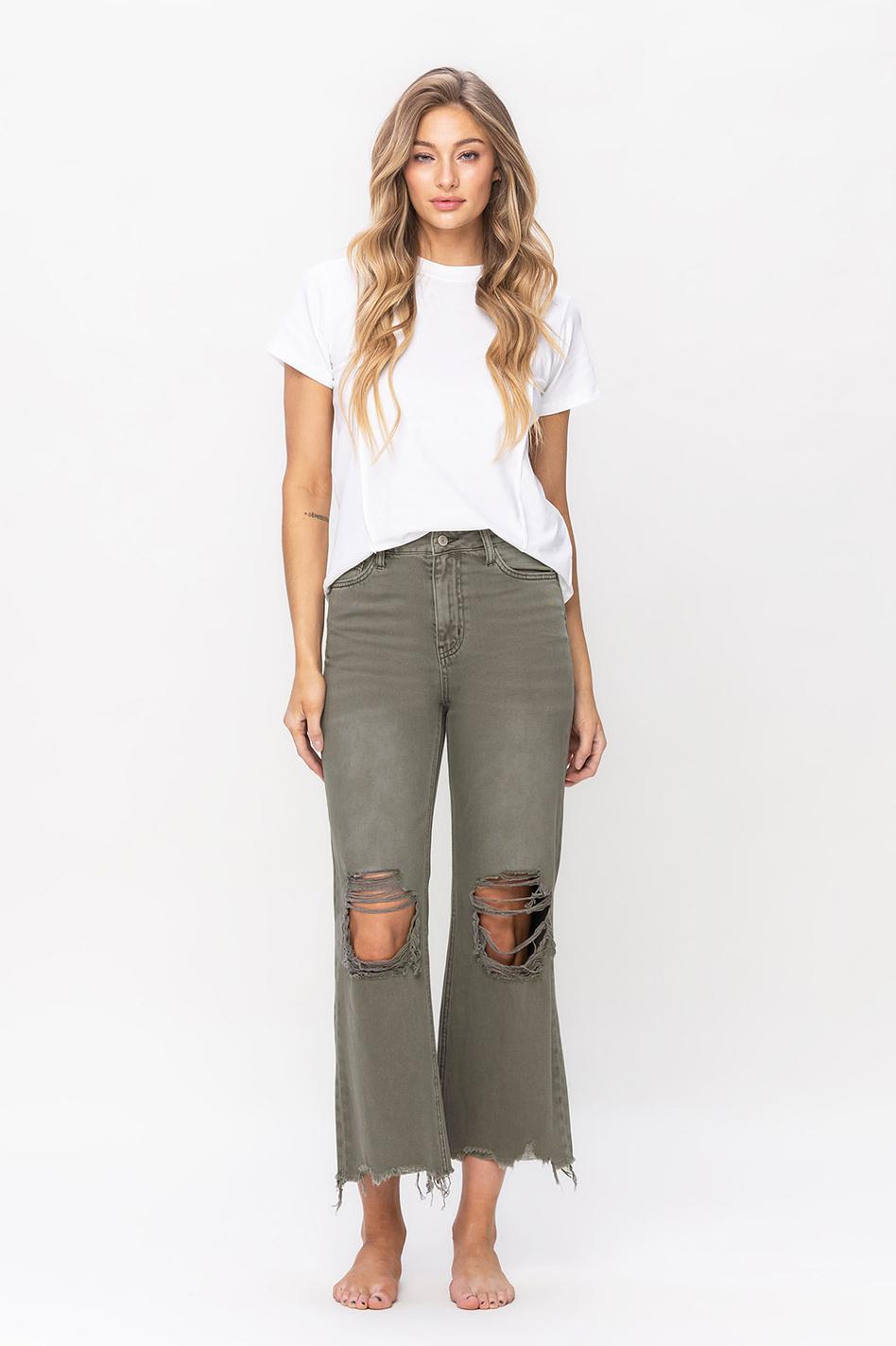 90'S VINTAGE CROP FLARE - BEETLE
