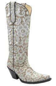LD BONE TALL FLORAL LACE EMBROIDERY G1128