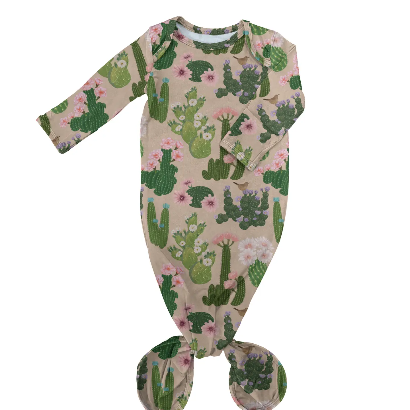 Cactus Flowers Knotted Gown