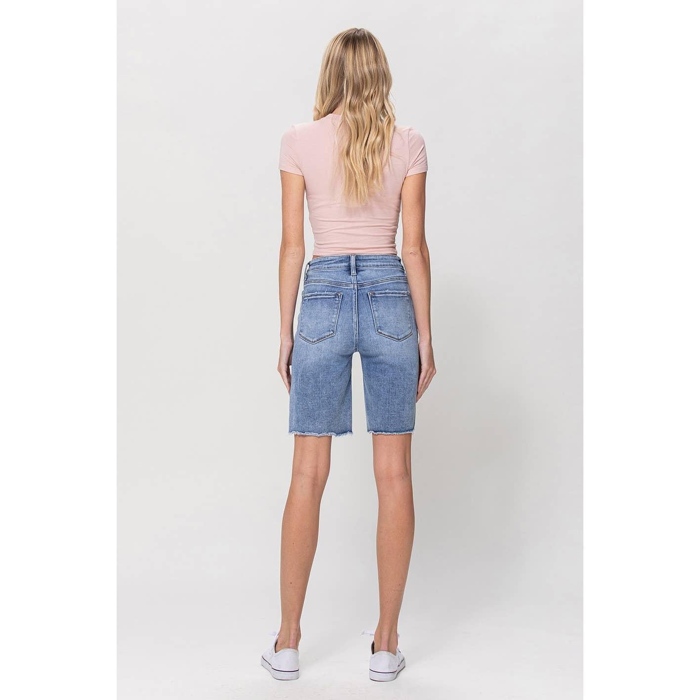 HIGH RISE BERMUDA SHORTS | VALERIE