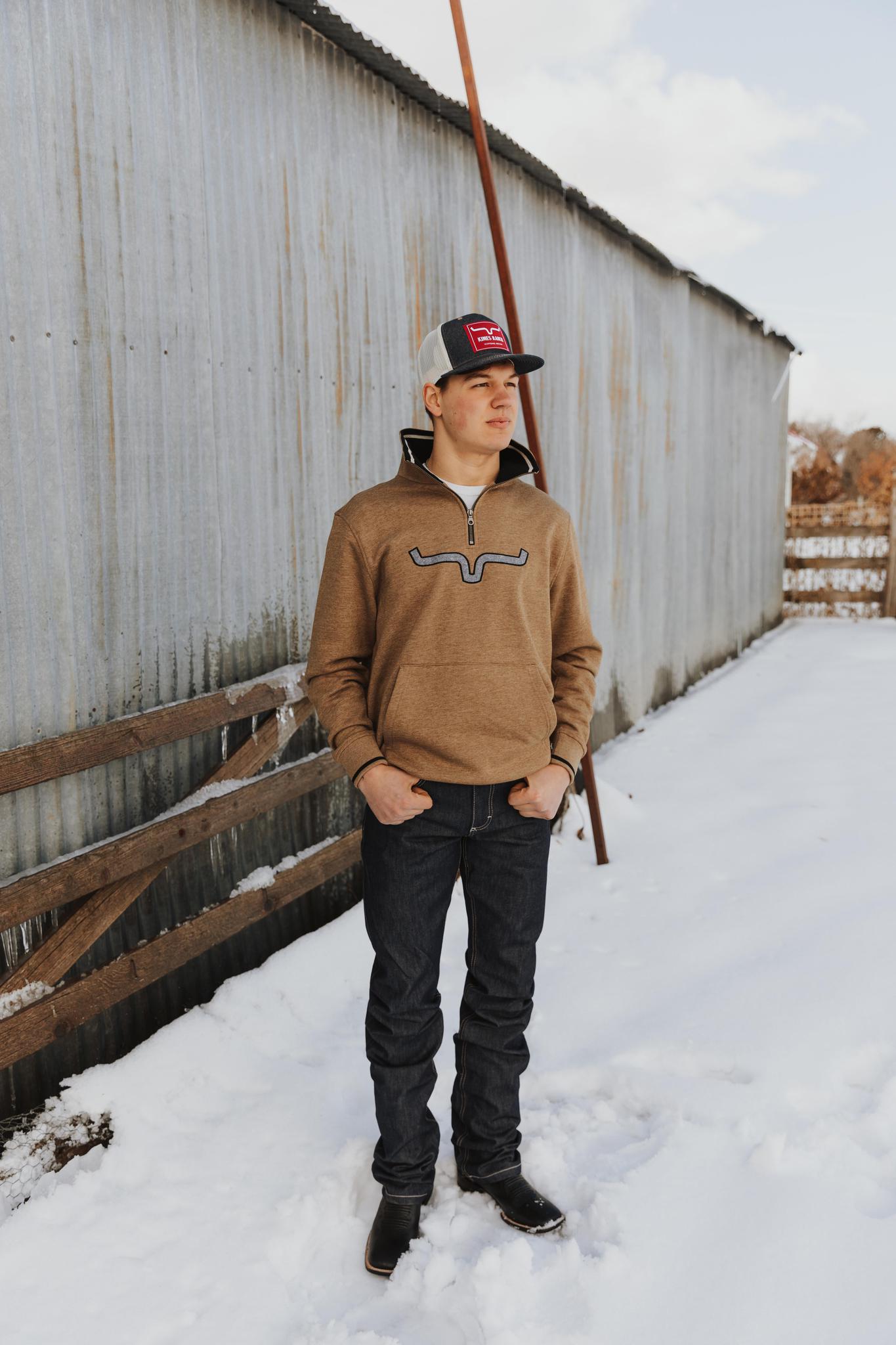 KIMES MEN'S FILMORE FLEECE ARMY HEATHER