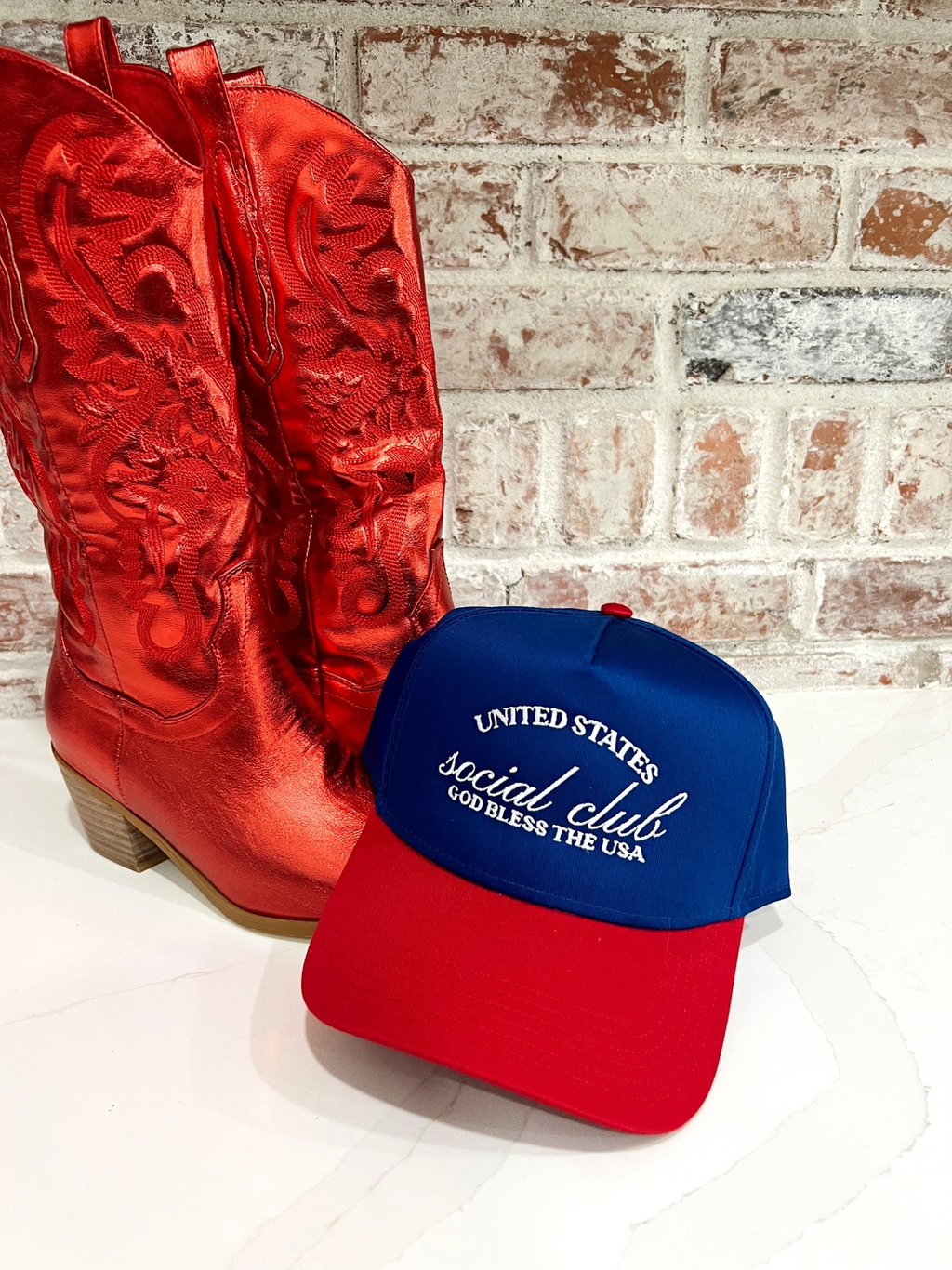 United States Social Club Embroidered Hat Trucker Hat