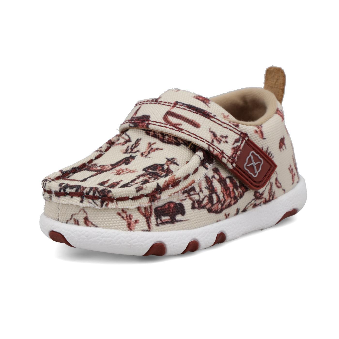 Driving Moc - Maroon & Ivory ICA0028