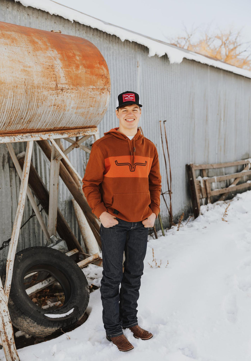 KIMES MEN'S FAST TALKER FLEECE - BROWN