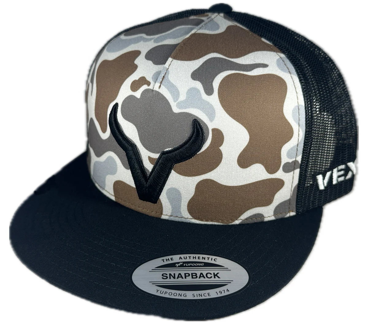 Vexil Brand - Black Icon - Black/Light Retro Camo/ Black Mesh
