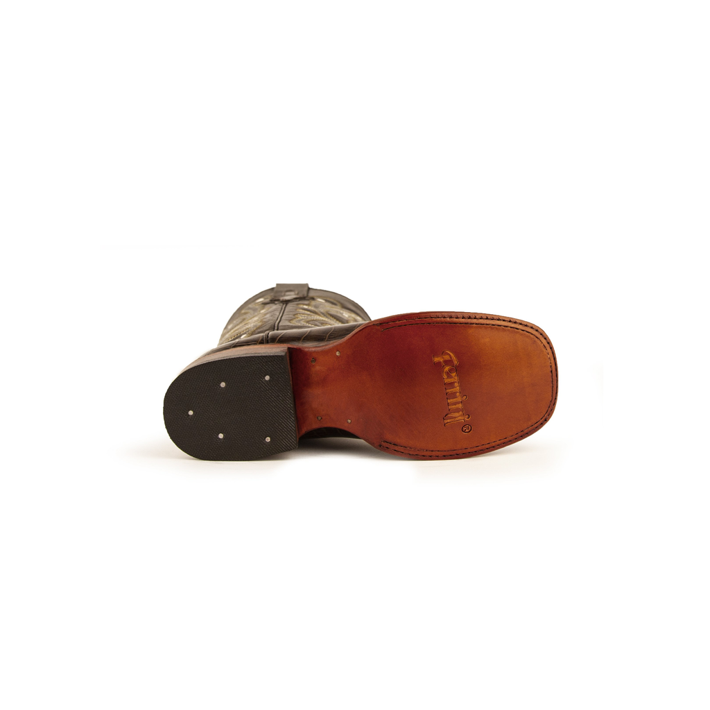 Ladies Print Mustang S-Toe Choc
