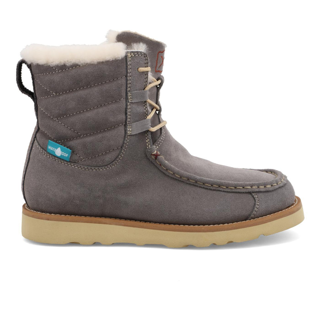 6" Wedge Sole Boot - Brushed Nickel WCAW002