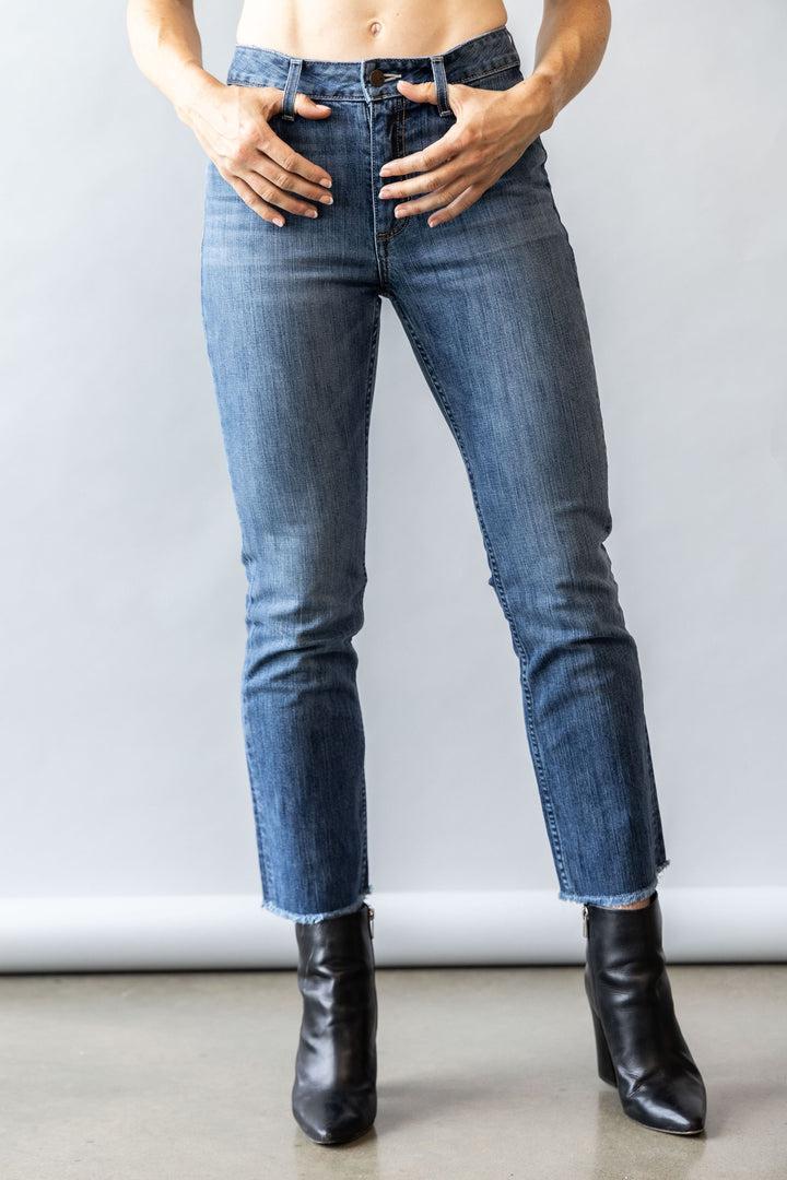 Women's Kimes Monica Cropped Jeans - Mid Wash