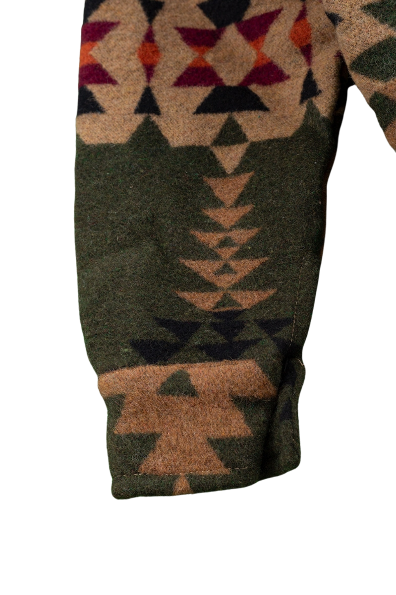 Olive Green Aztec Printed Shacket