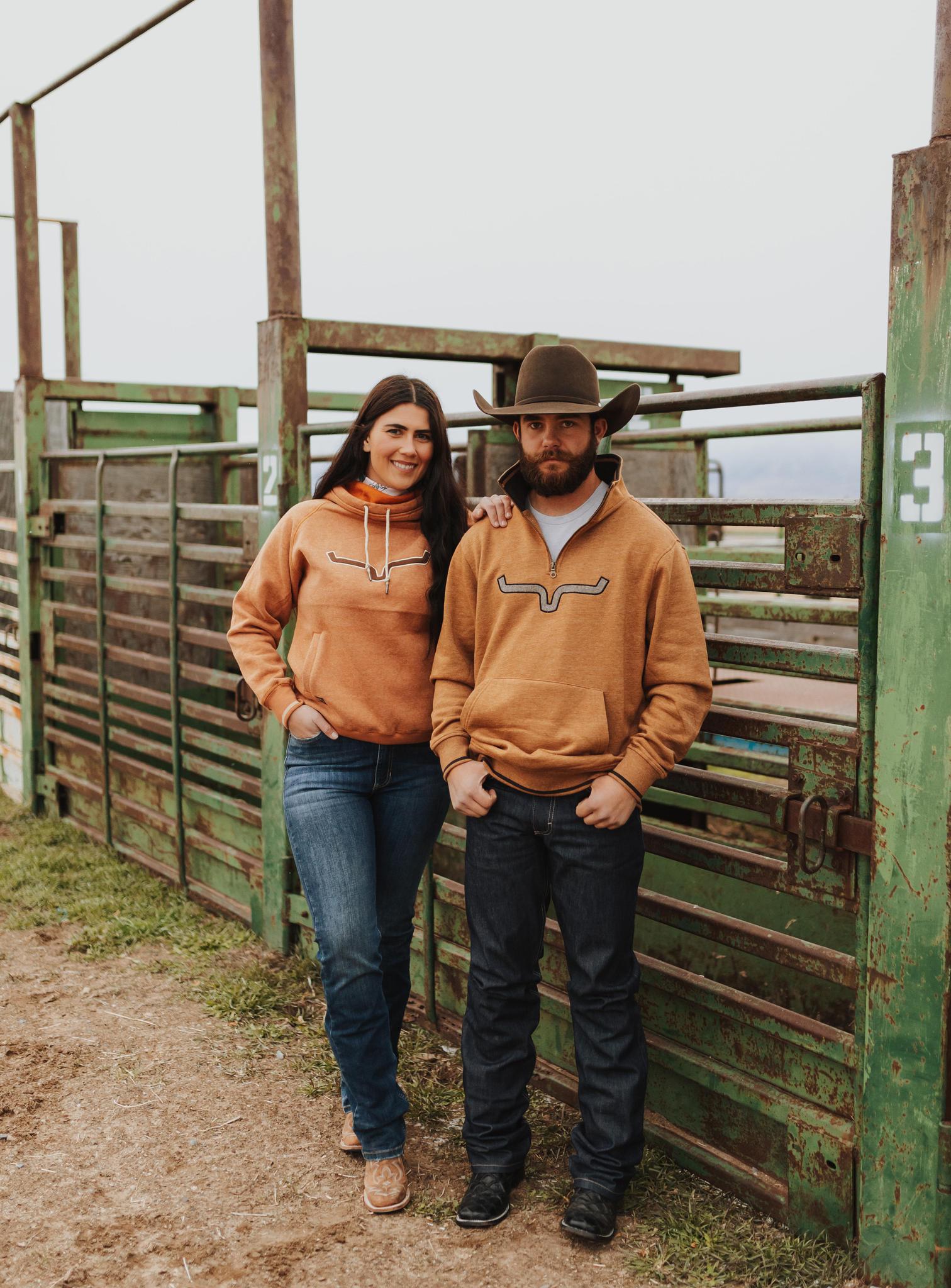 KIMES WOMEN'S TWO SCOOPS FLEECE - RUSTY HEATHER