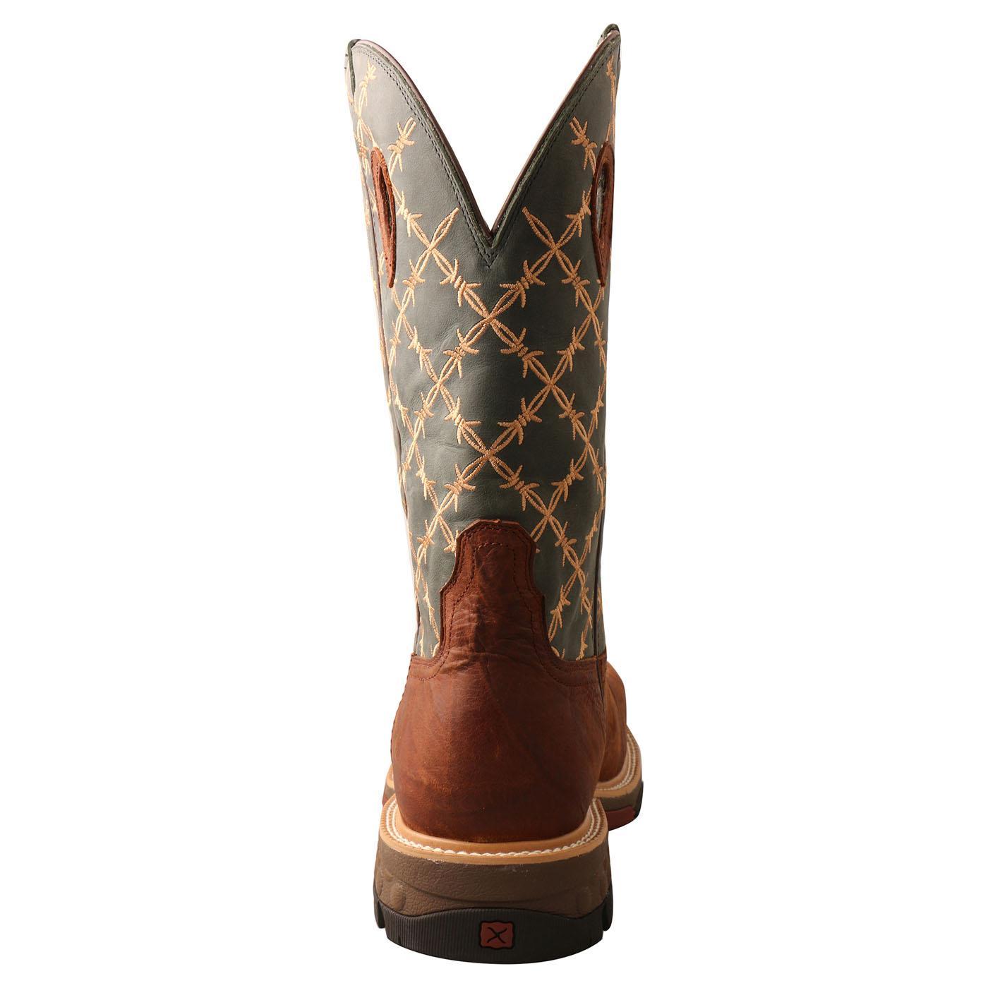 12" Western Work Boot - Mocha & Slate MXBN002