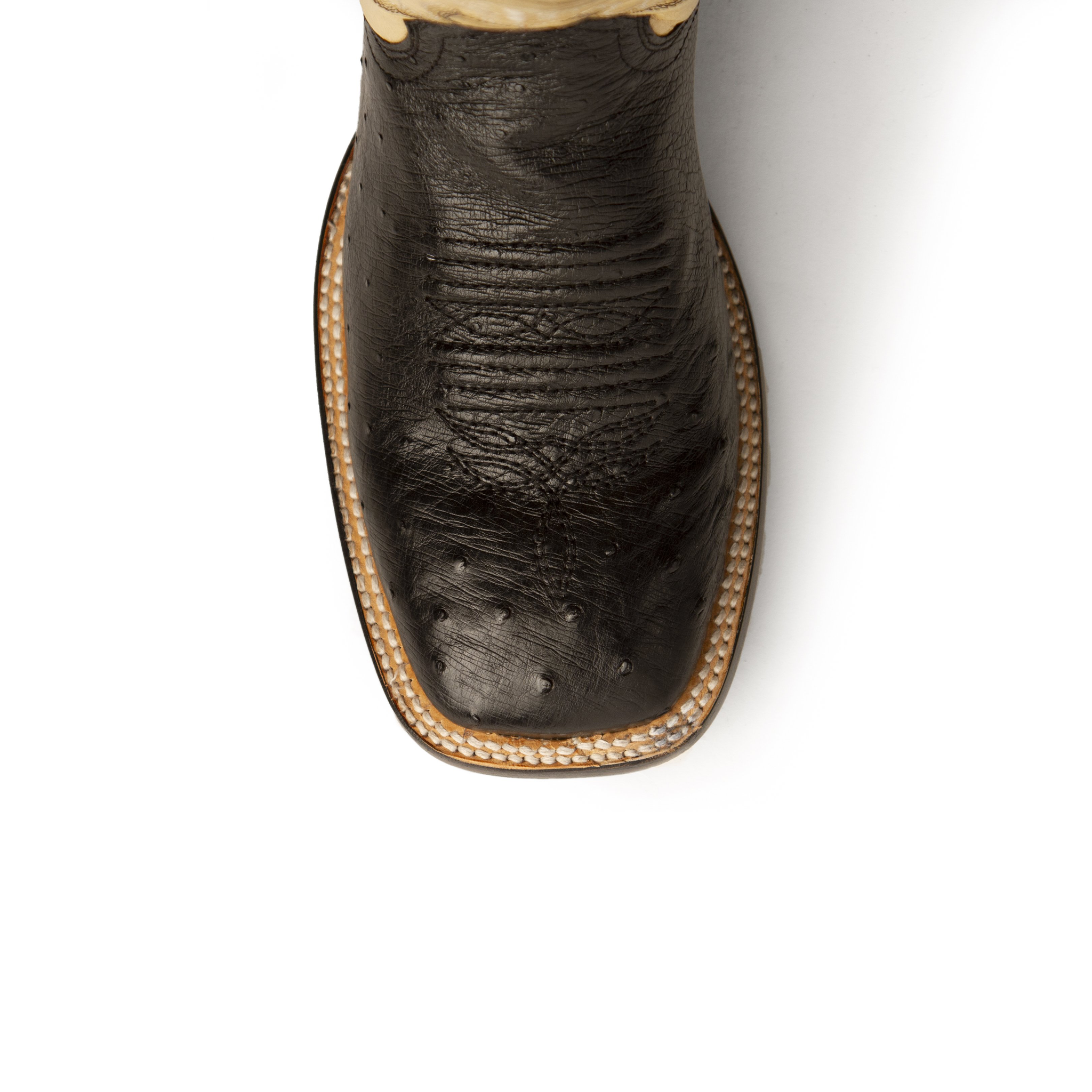 Men's Morgan Ostrich S-Toe Black