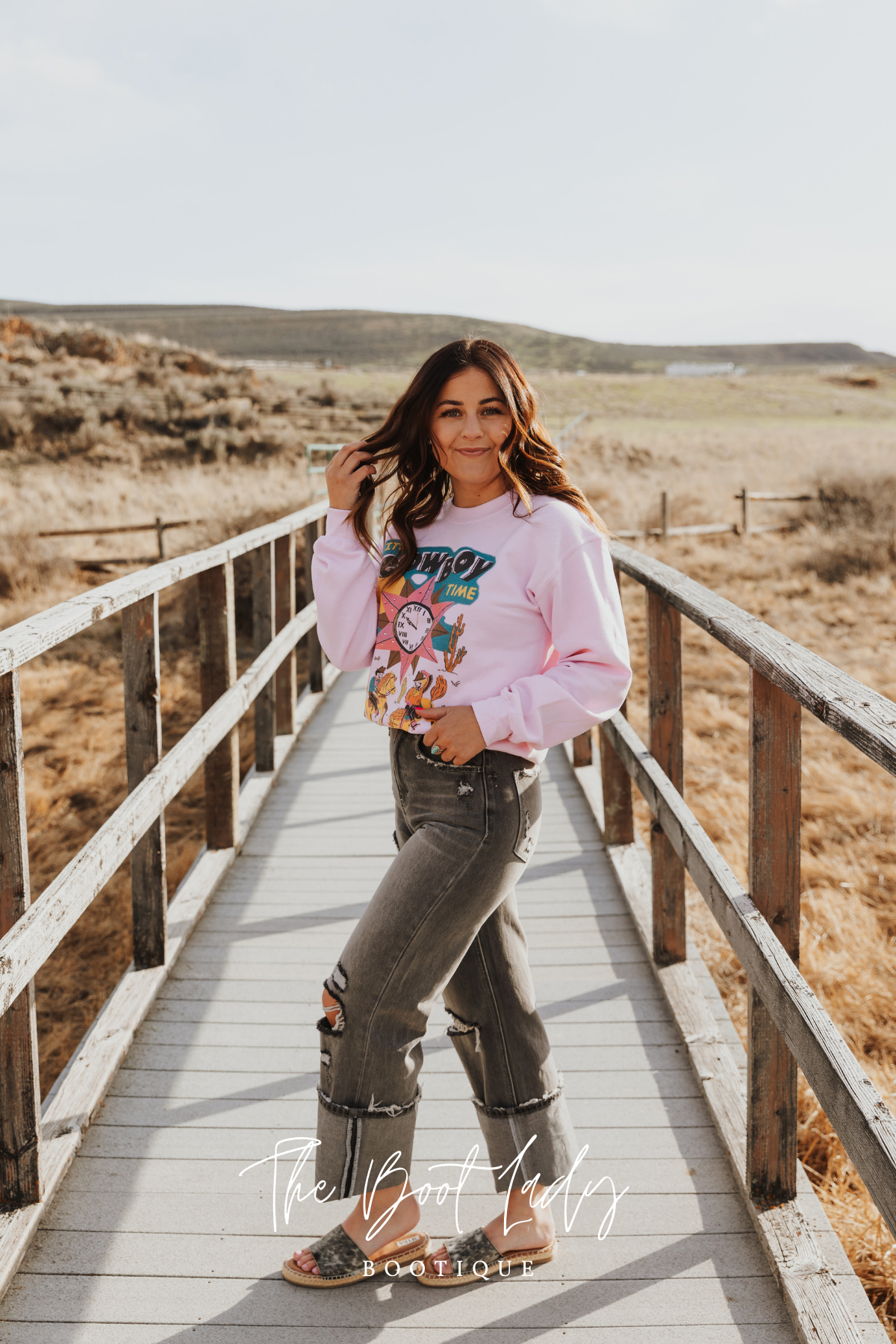 90'S VINTAGE FLARE JEANS | GRANITE