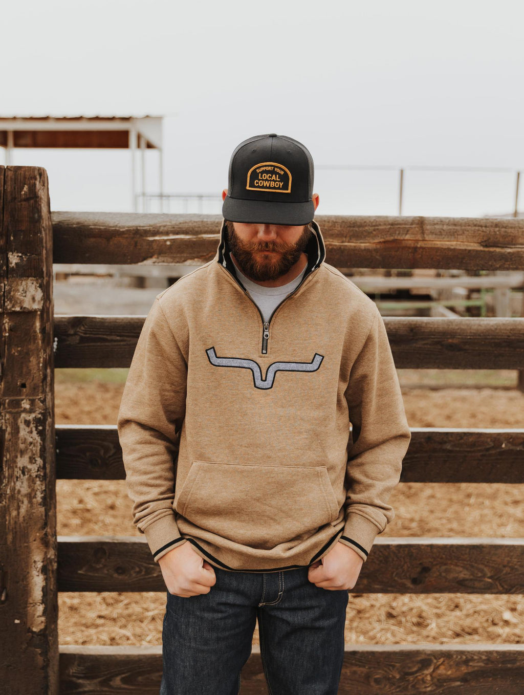 COWBOY COOL SUPPORT YOUR LOCAL COWBOY - BLACK