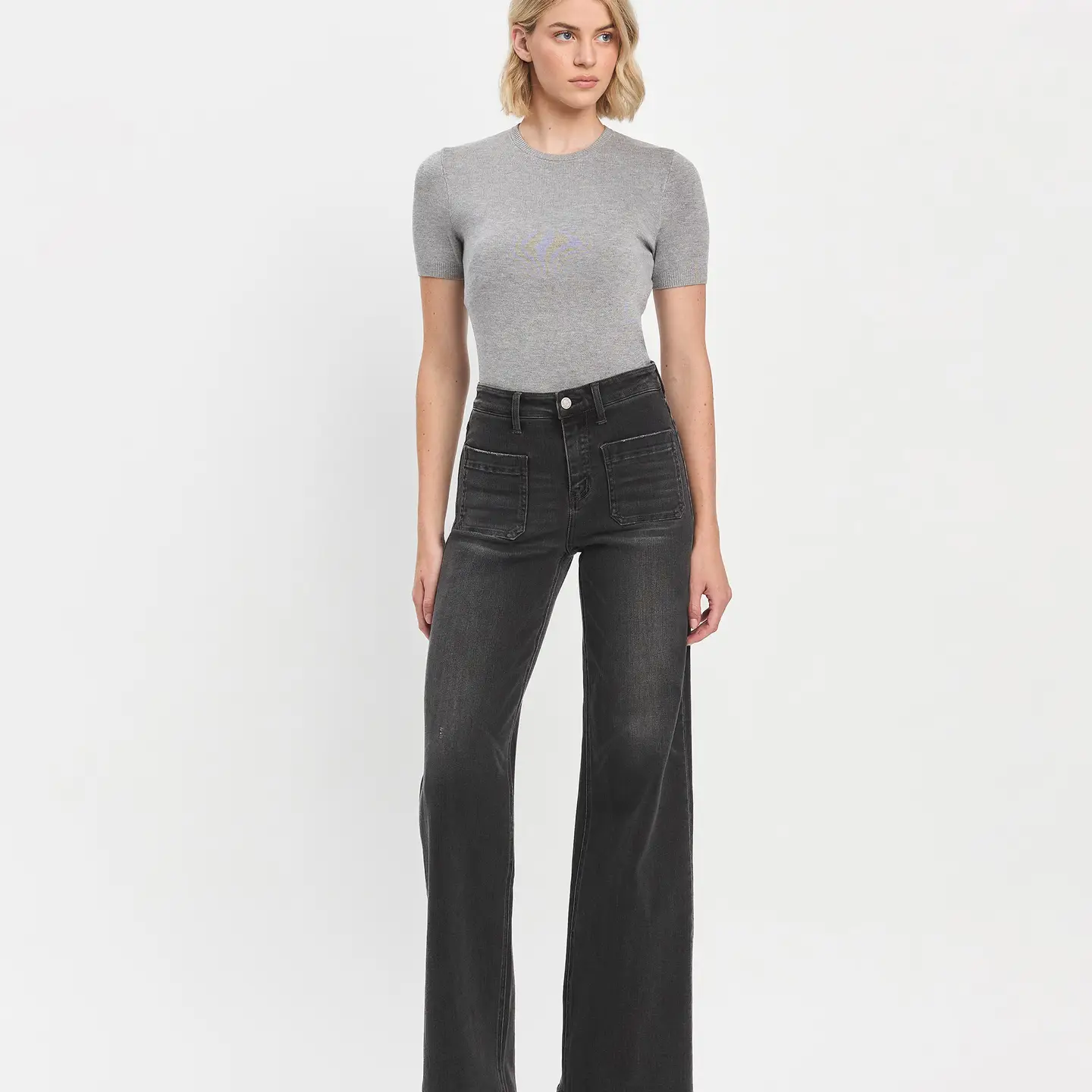 High Rise Wide Trouser Jeans | Engross