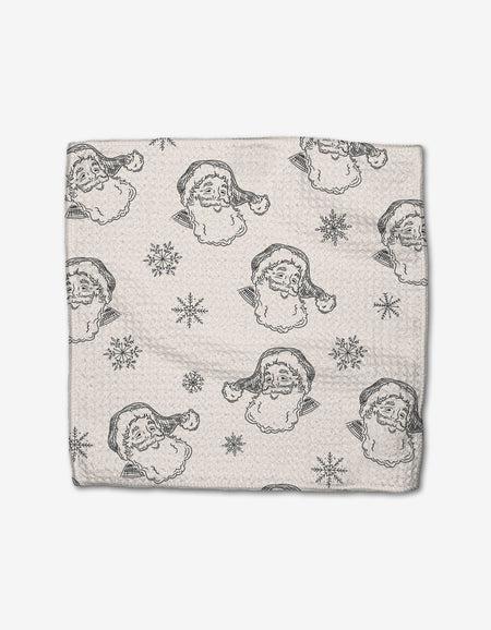 Christmas Santa Geometry Dishcloth 3 Pack