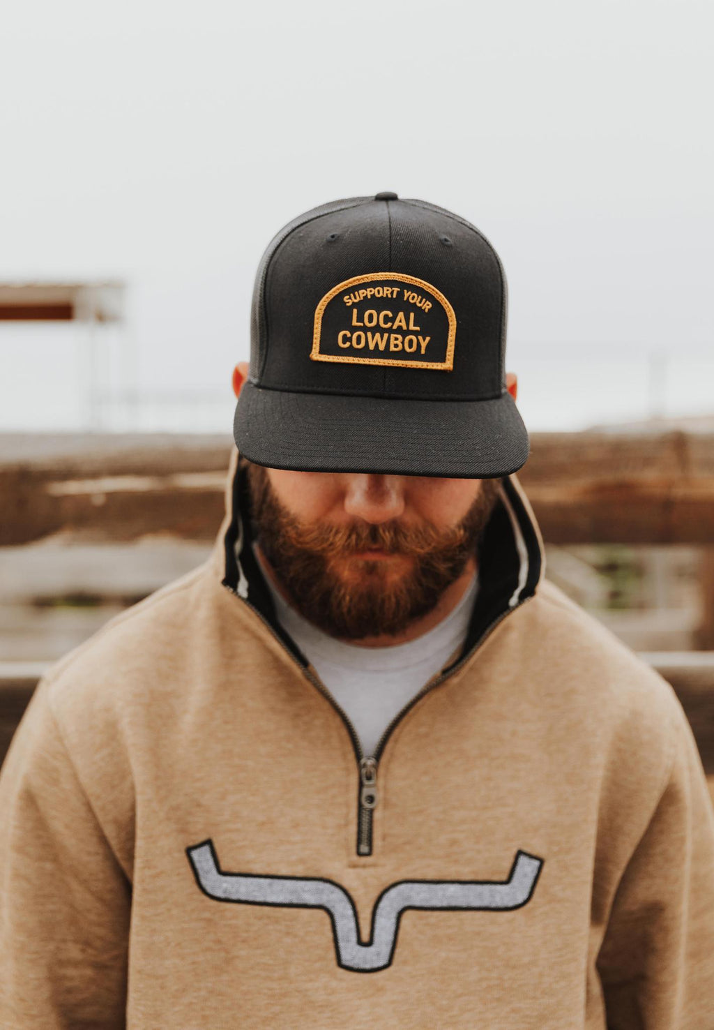 COWBOY COOL SUPPORT YOUR LOCAL COWBOY - BLACK