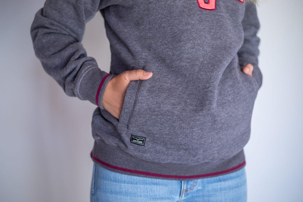 KIMES WOMEN'S TWO SCOOPS FLEECE - CHARCOAL