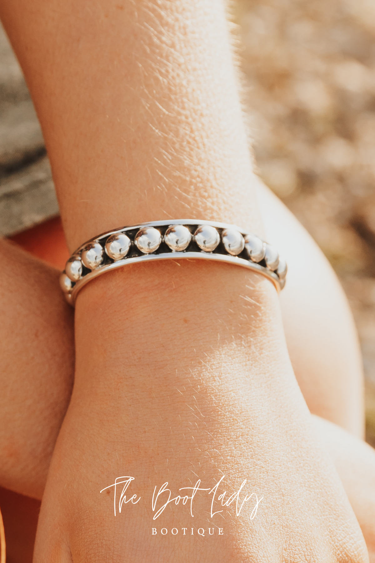 8MM STERLING SILVER BALL CUFF