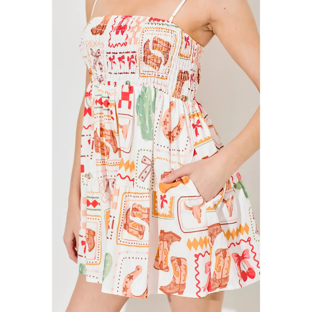 Printed Romper