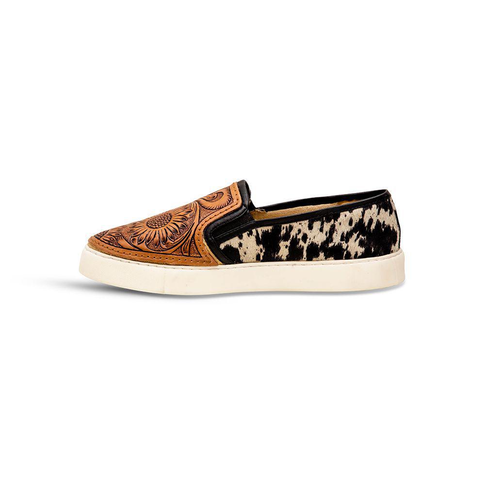 Shober Western Hand-Tooled Sneakers - S-6926