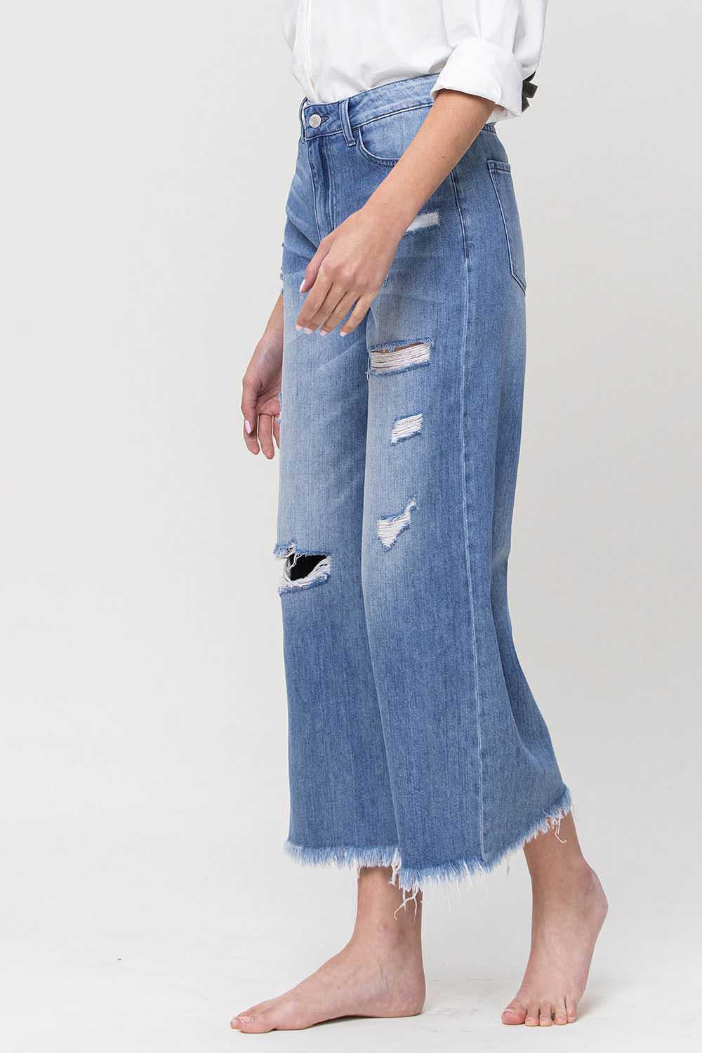 SUPER HIGH RISE CROP WIDE FLARE | OLIVIA EVERLAND