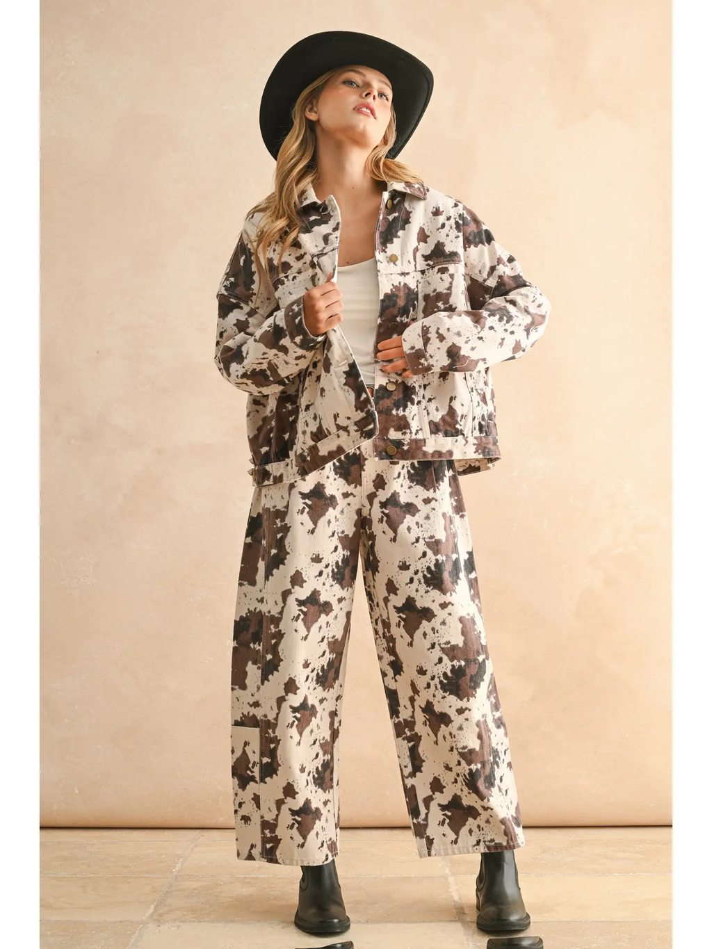 Multi Printed Barrel Pants