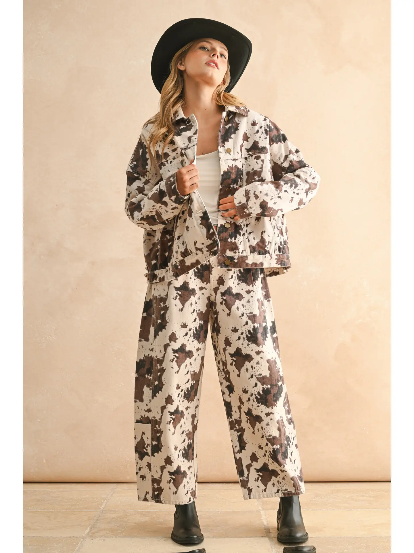 Multi Printed Barrel Pants
