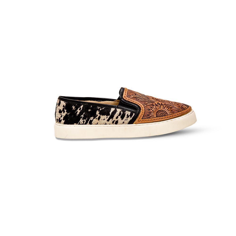 Shober Western Hand-Tooled Sneakers - S-6926