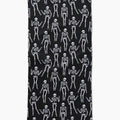 Dancing Skeletons Black White Bar Towel