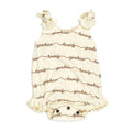 ORGANIC BOWTIE SHOULDER BODYSUIT - HOWDY