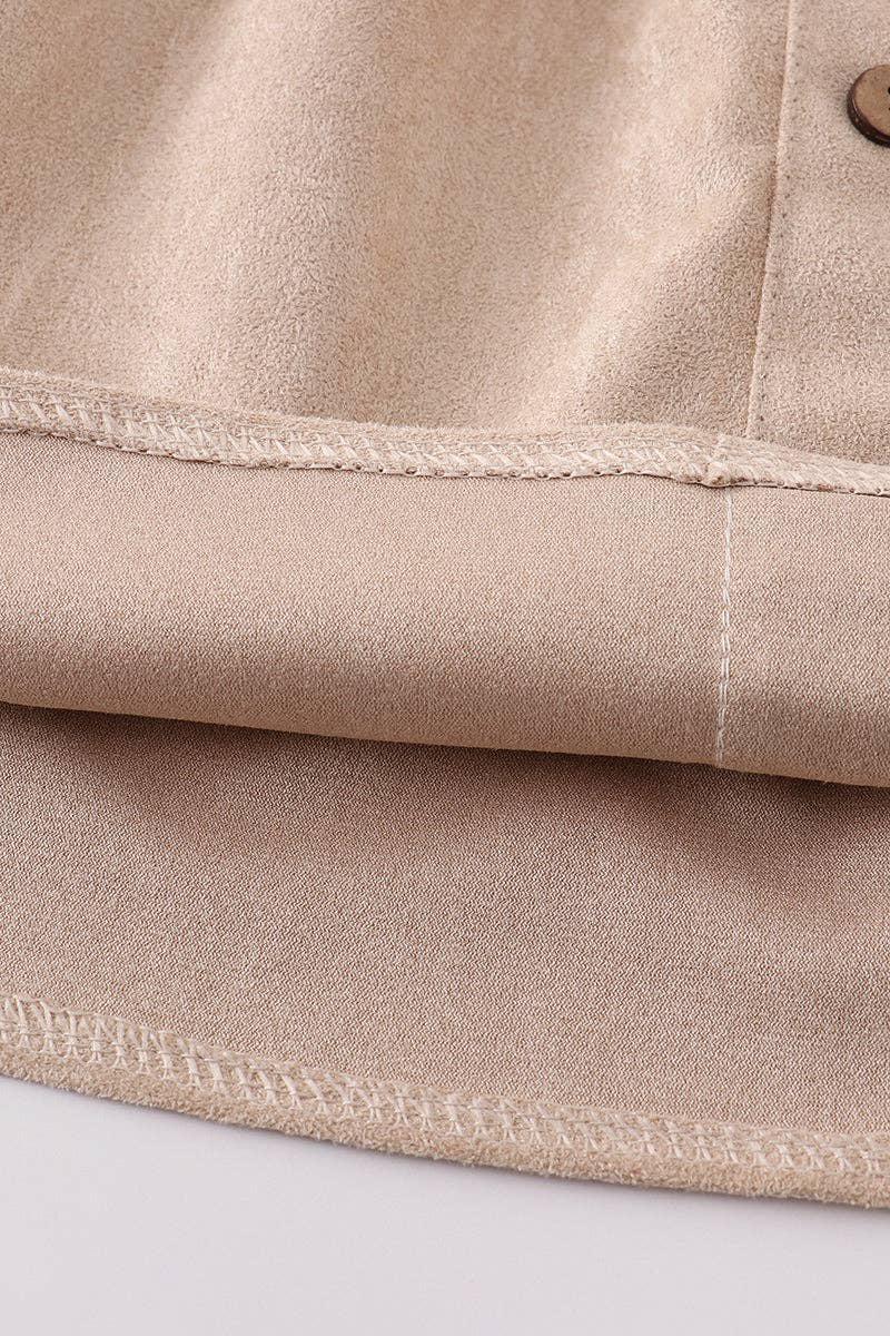 GIRLS CREAM RUFFLE SUSPENDER DRESS