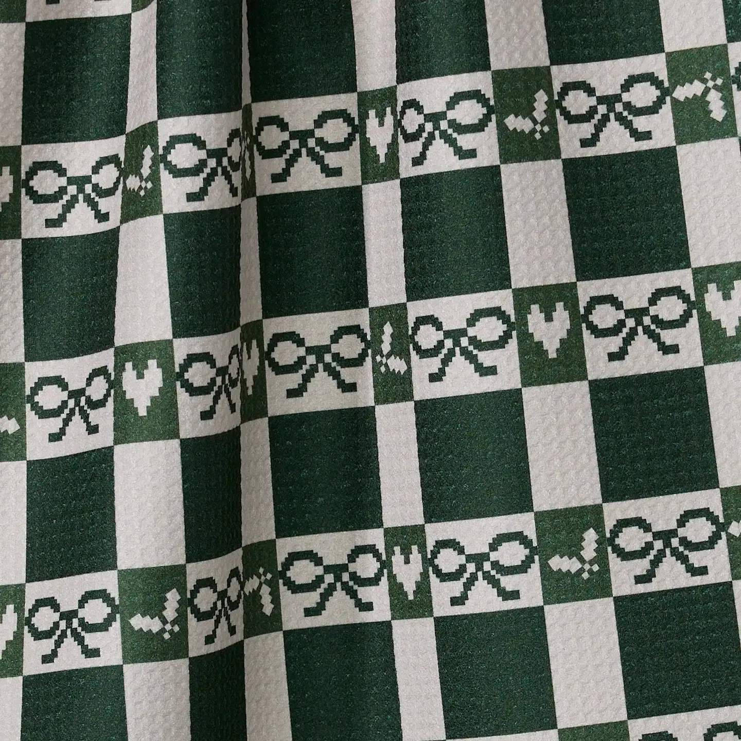 Elf Gingham Tea Towel