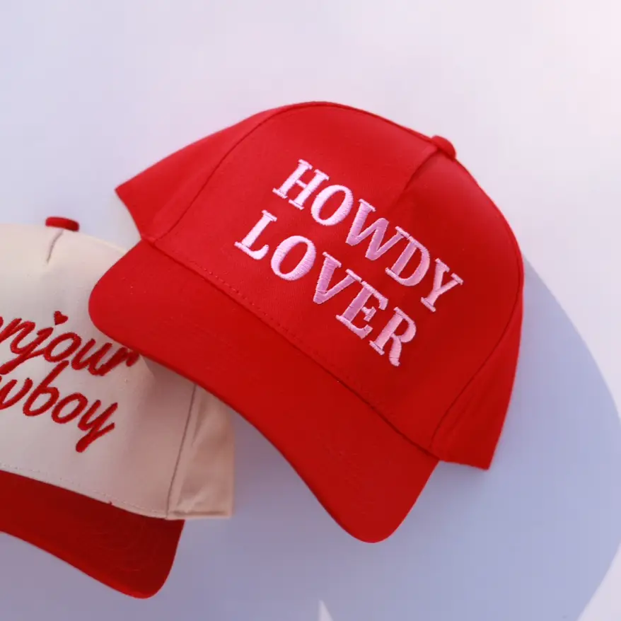 Howdy Lover Hat Valentines Collection - Red/Red
