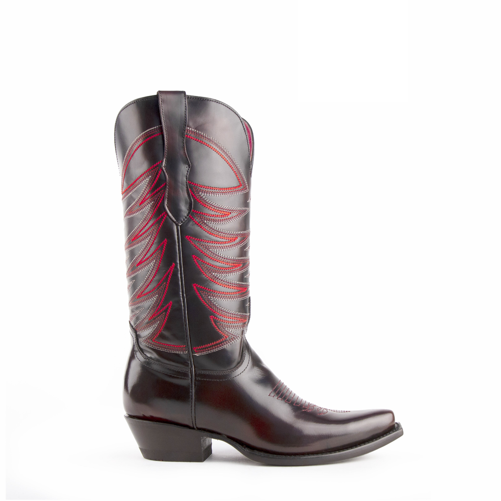 Ladies Spitfire Black/Cherry V-Toe